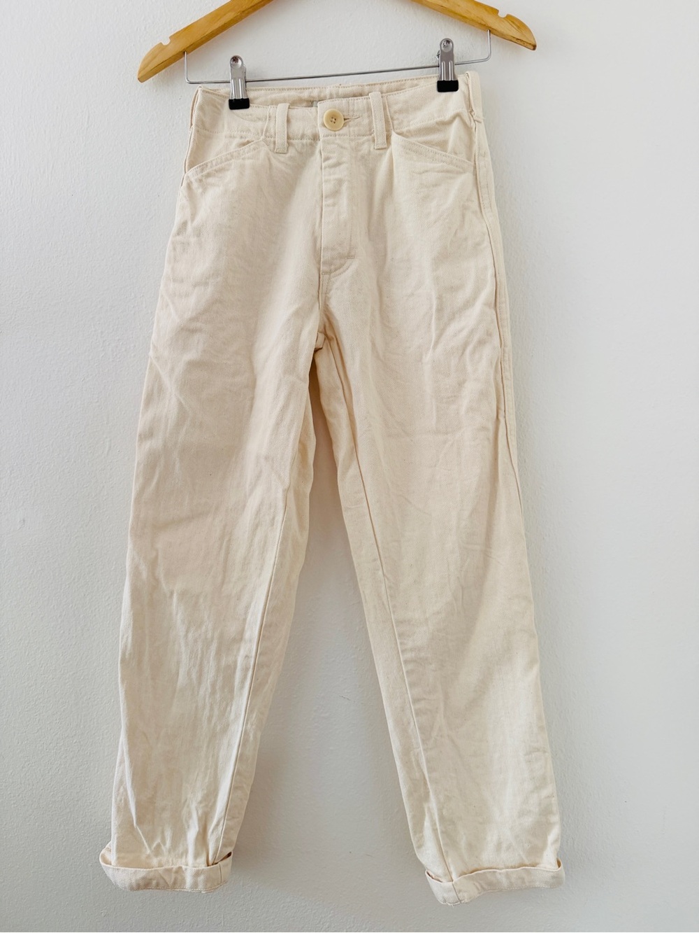 Gravel & Gold Painter Pants - Natural Cream Ivory